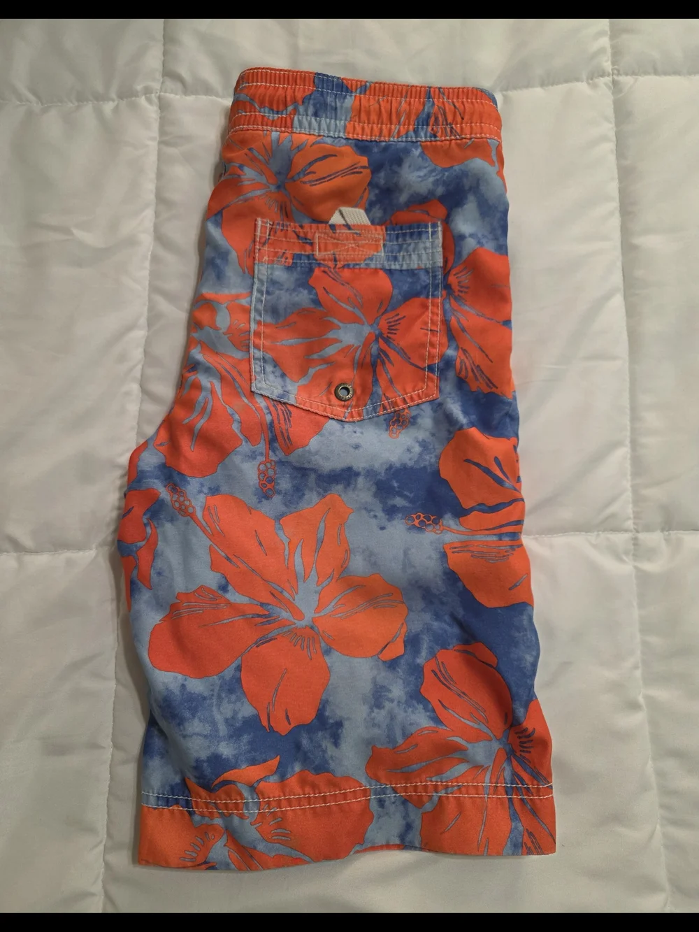 Gapkids Floral Swim Trunks - Orange/Blue